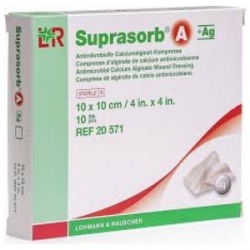 SUPRASORB A + AG 10 X 10 CM