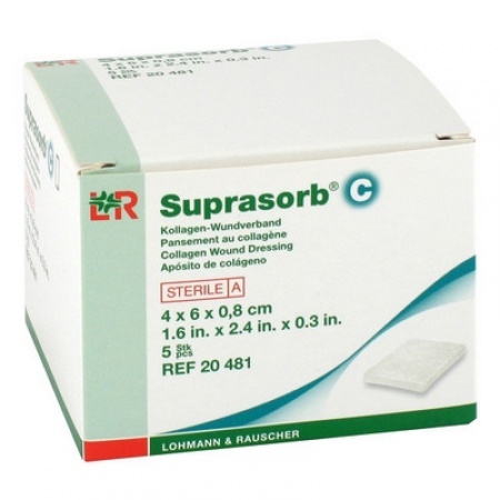 SUPRASORB C BOVINNY KOLAGEN 4 X 6 X 0,8 CM