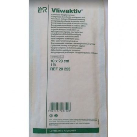 VLIWAKTIV KOMPRESA S AKTÍVNYM UHLÍM 10X20 CM