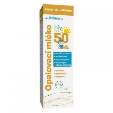 MLIEKO OPALOVACIE SPF 50 DETSKÉ MEDPHARMA