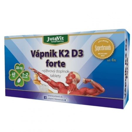 TABLETY VÁPNIK+K2+D3 FORTE JUTAVIT