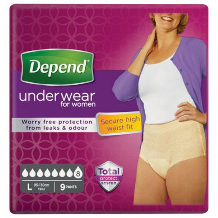 DEPEND PANTS SUPER WOMEN L