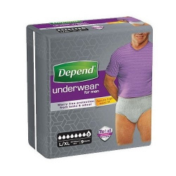 DEPEND PANTS SUPER MEN L/XL