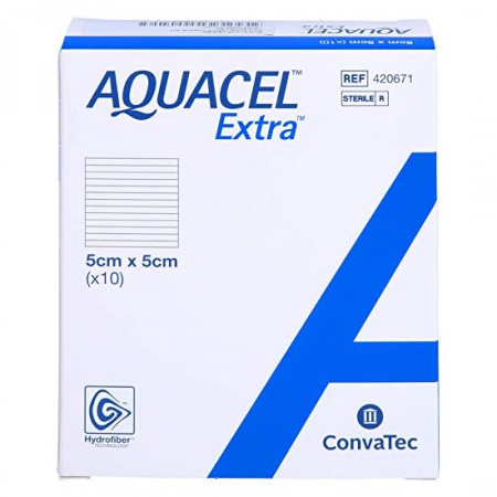 AQUACEL EXTRA HYDROFIBER 5X5 CM