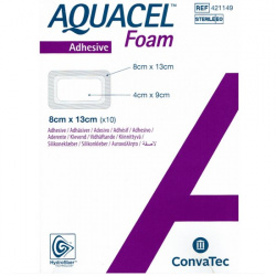 AQUACEL FOAM 8X13 CM ADHESIVE