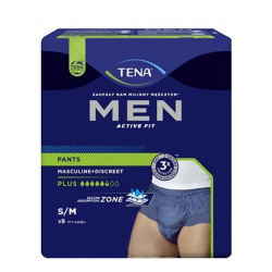 NOHAVICKY INKONTINENCNE TENA MEN PANTS PLUS BLUE S / M