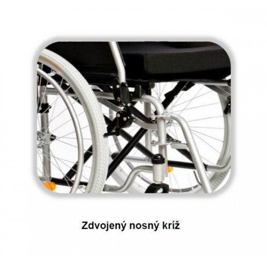 VOZÍK INVALIDNÝ MECHANICKÝ ALUMINIUM