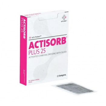 ACTISORB PLUS 25 S AKTÍVNYM UHLÍM A STRIEBROM