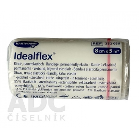 IDEALFLEX OVÍNADLO ELASTICKÉ KRÁTKOŤAŽNÉ 8cm x 5m