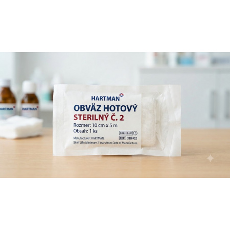OBVÄZ HOTOVÝ STERILNÝ Č.2  1ks